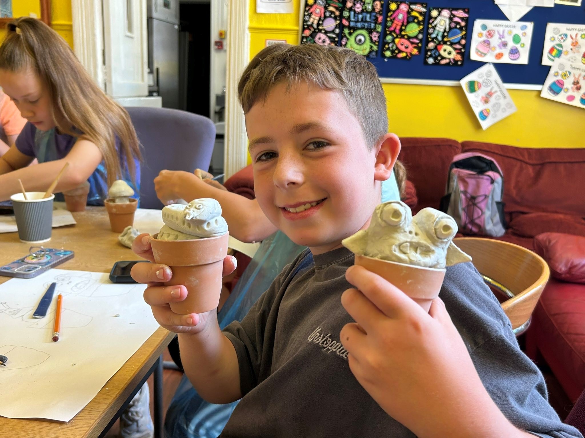 Young people enjoying a summer of fun in the Aber Valley