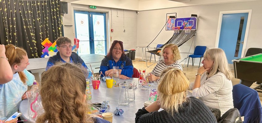 Jane Mudd talking to youth workers