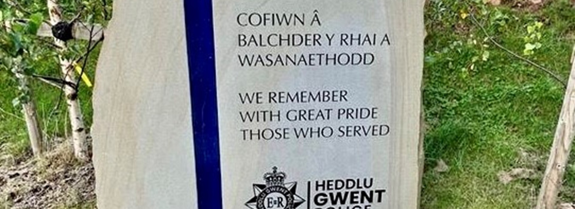 Gwent Police memorial stone