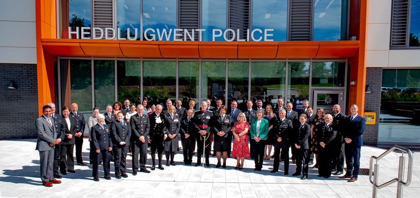 Group shot of officers and staff