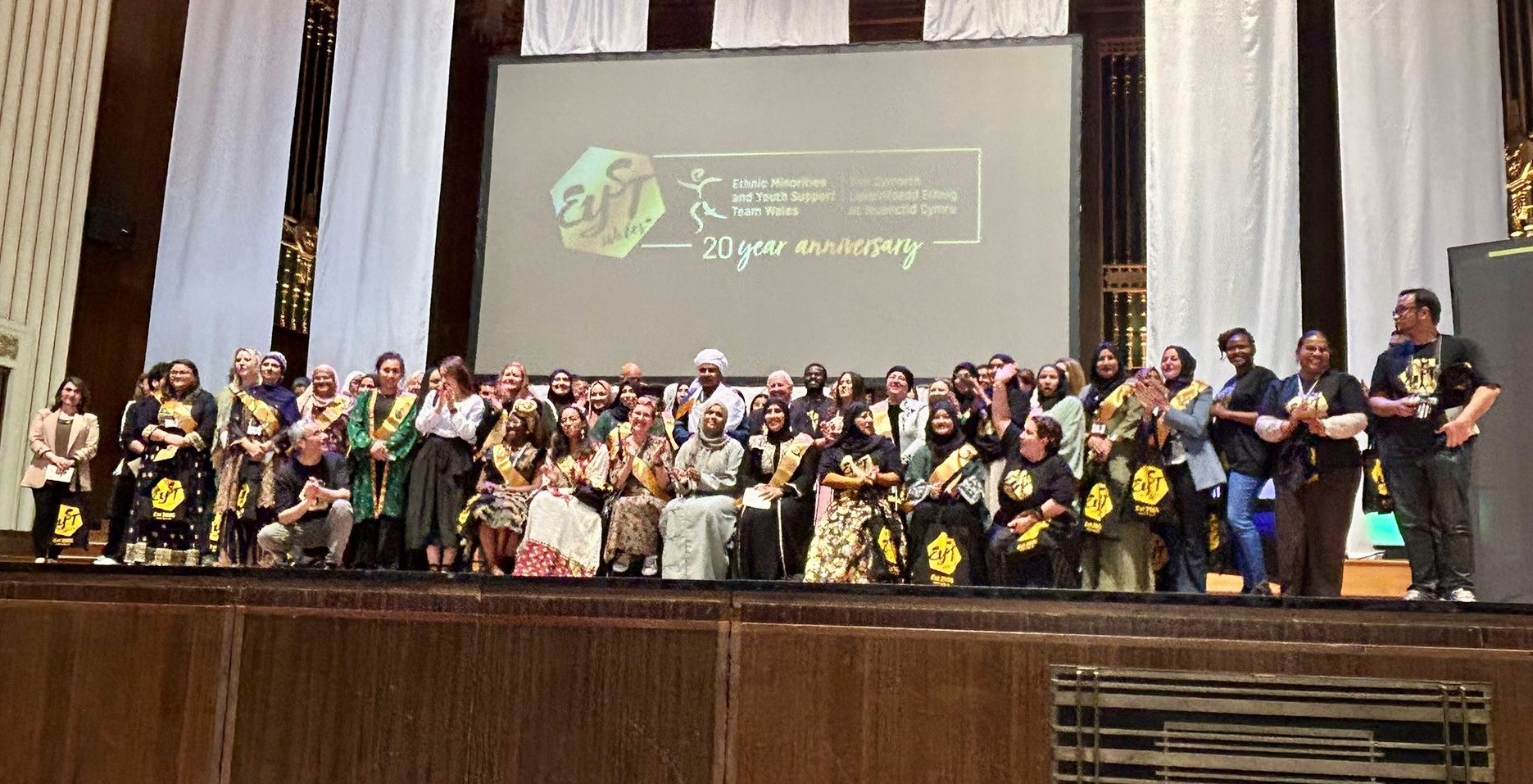 Group of people on stage