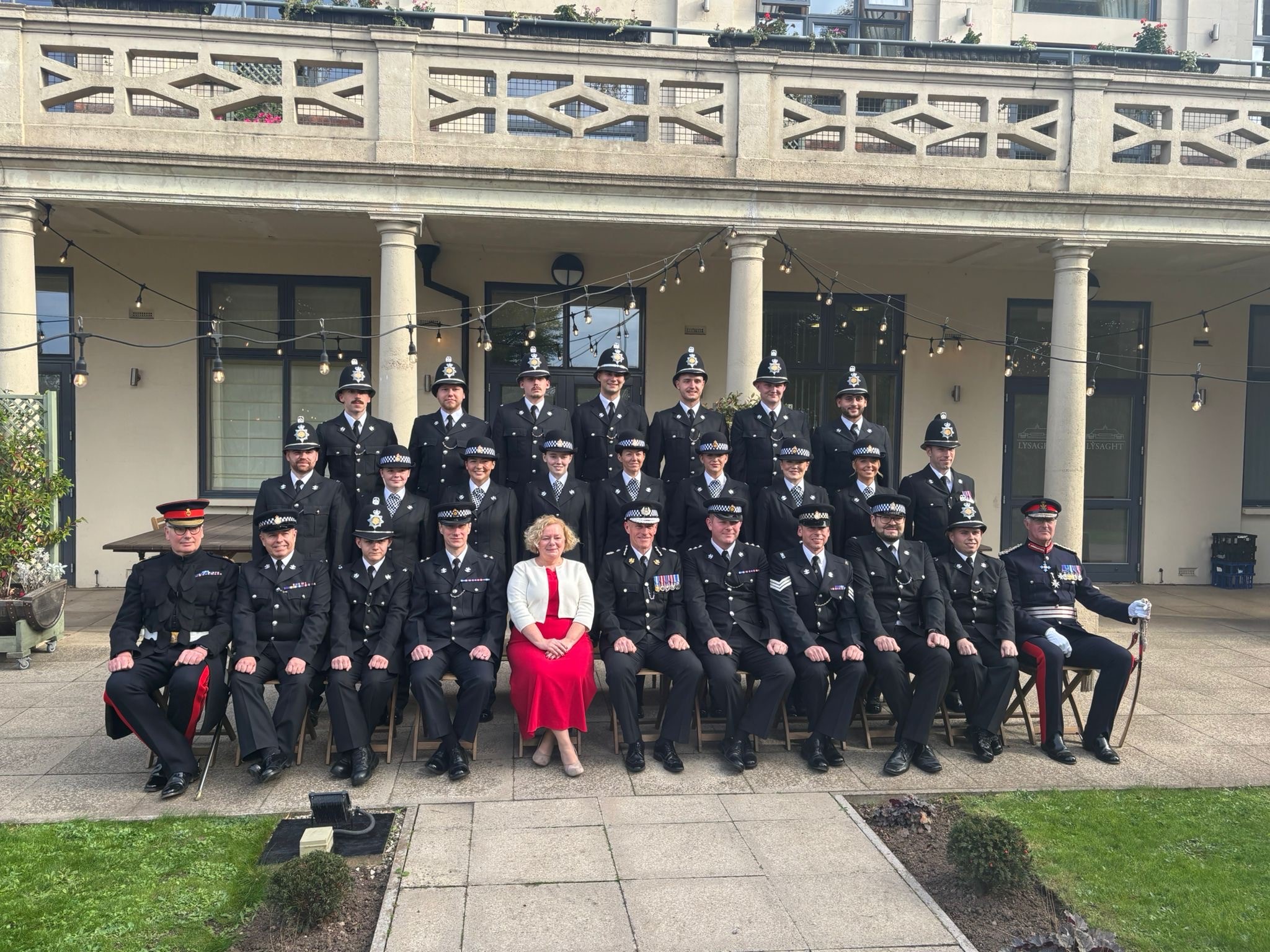 Jane Mudd with new officers