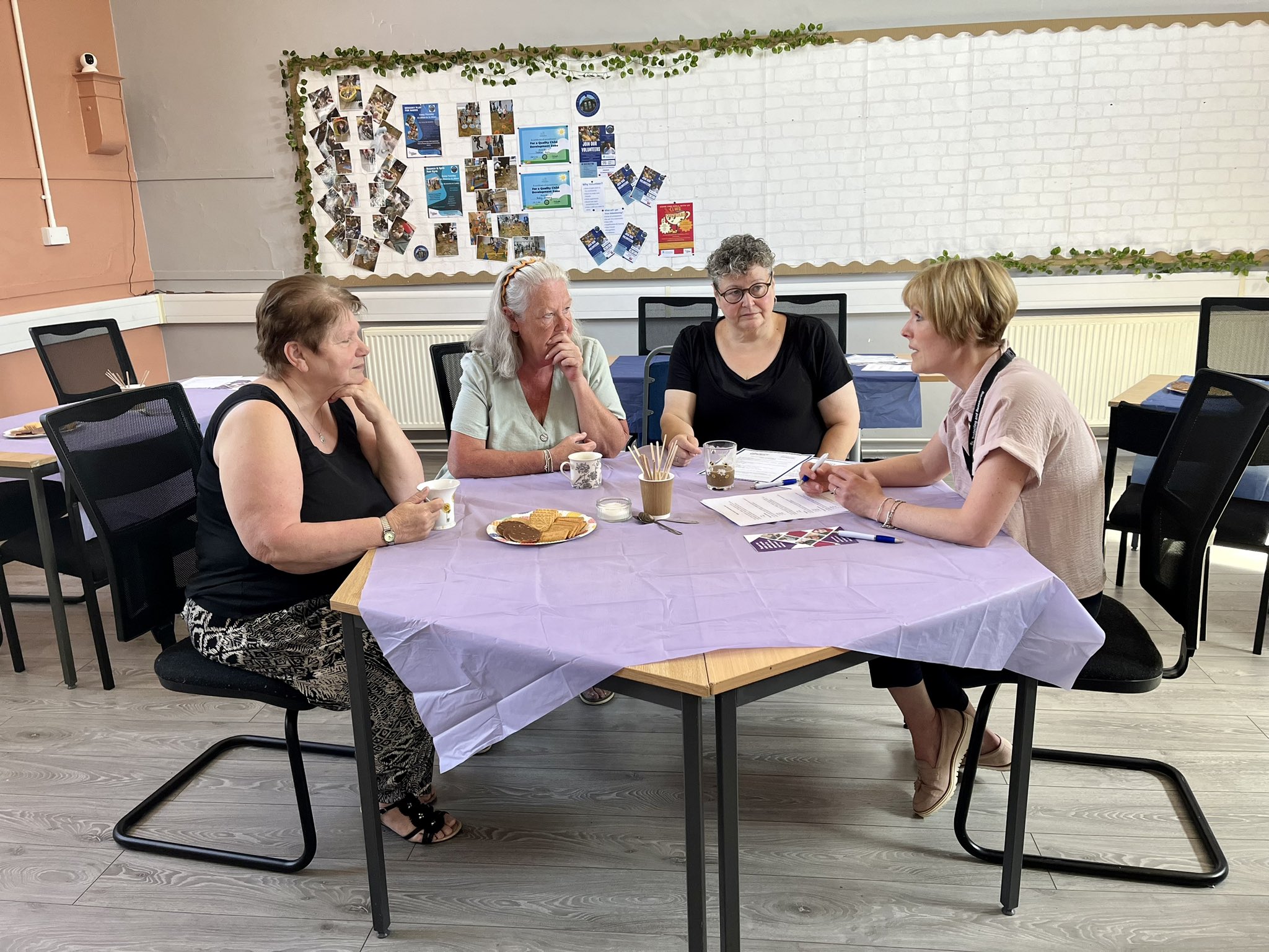 OPCC staff talking to residents