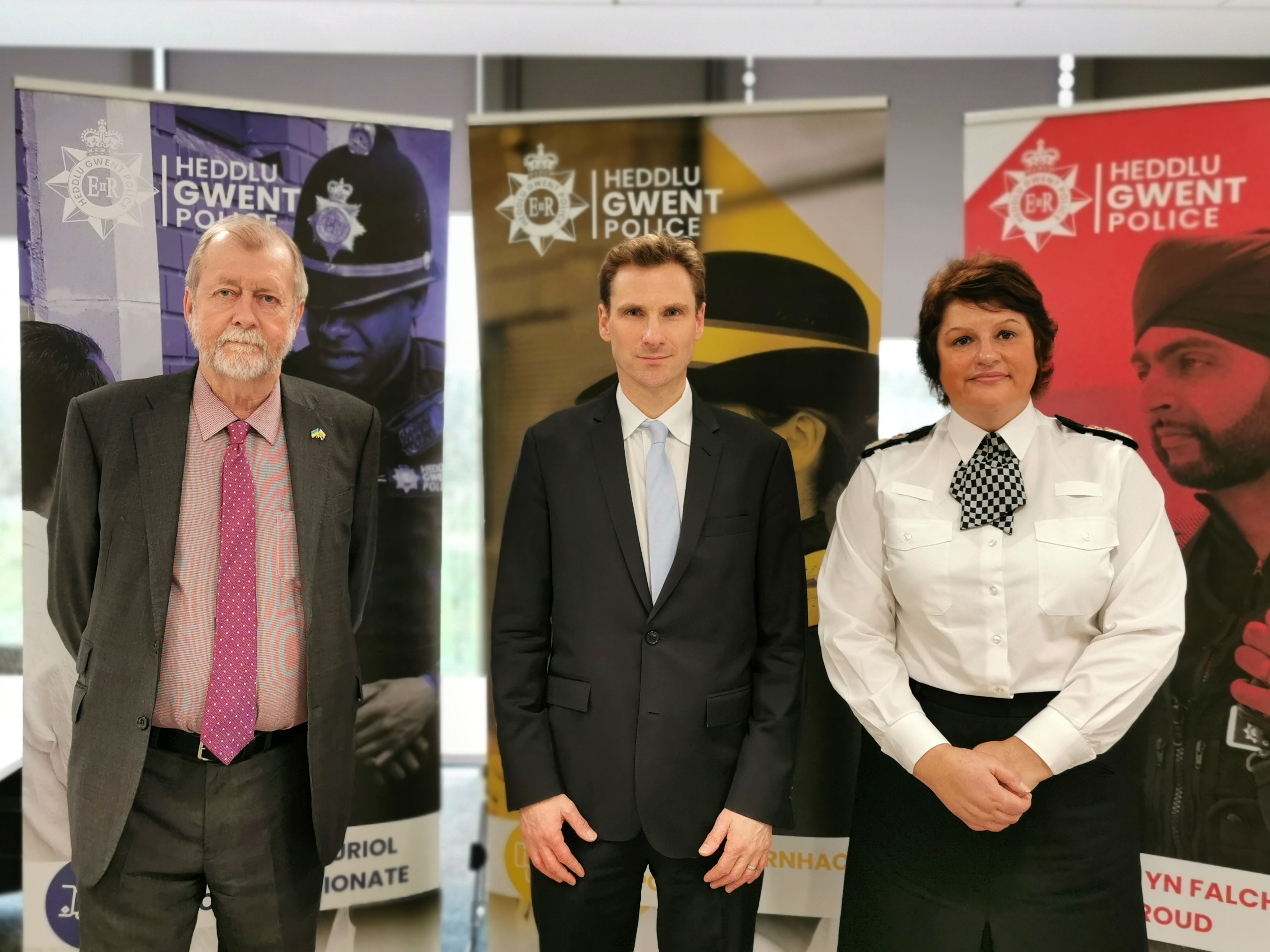 Jeff Cuthbert, Chris Philp a Pam Kelly