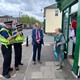 Jeff Cuthbert and CSOs meeting local resident