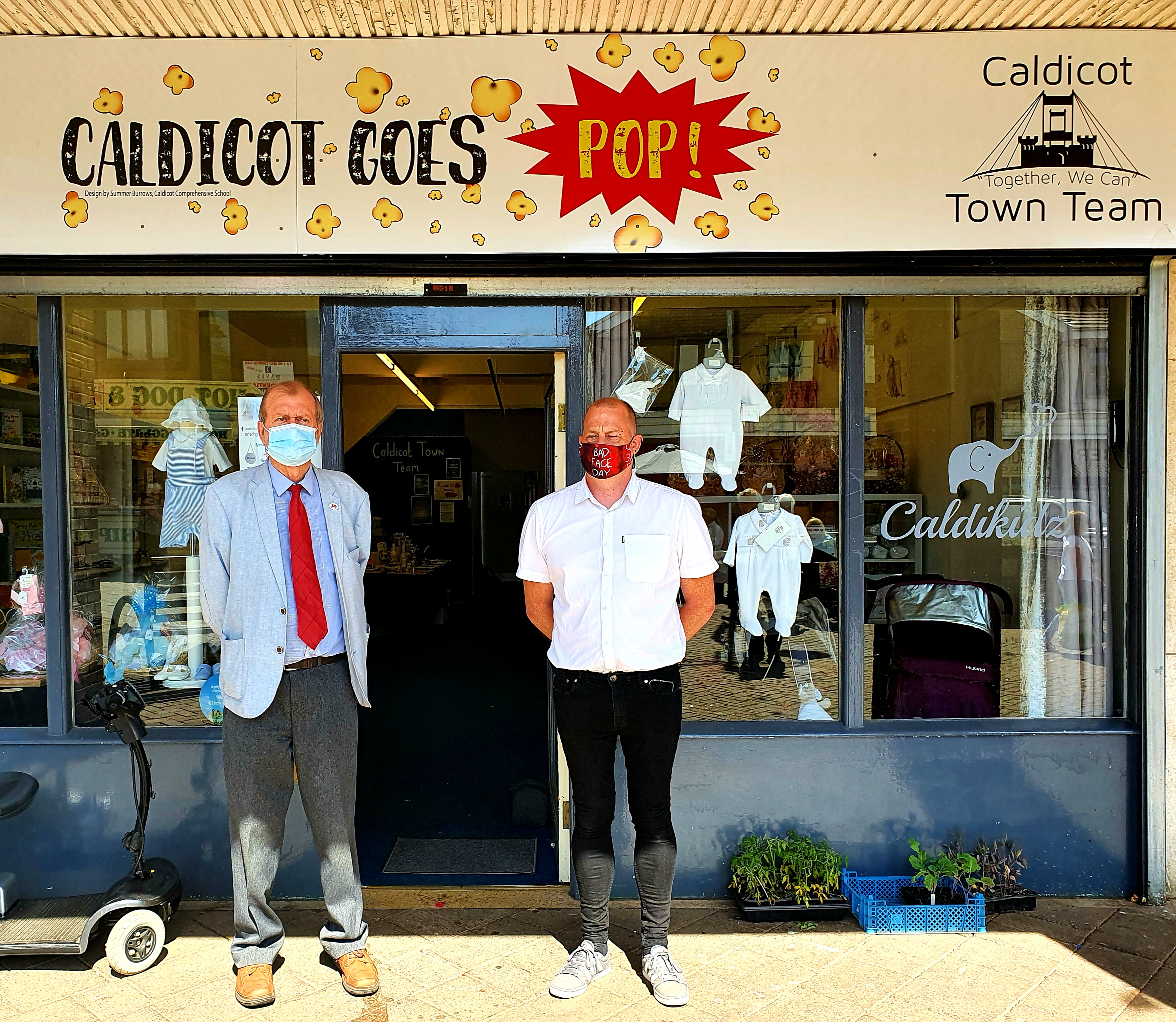 Jeff Cuthbert in Caldicot town