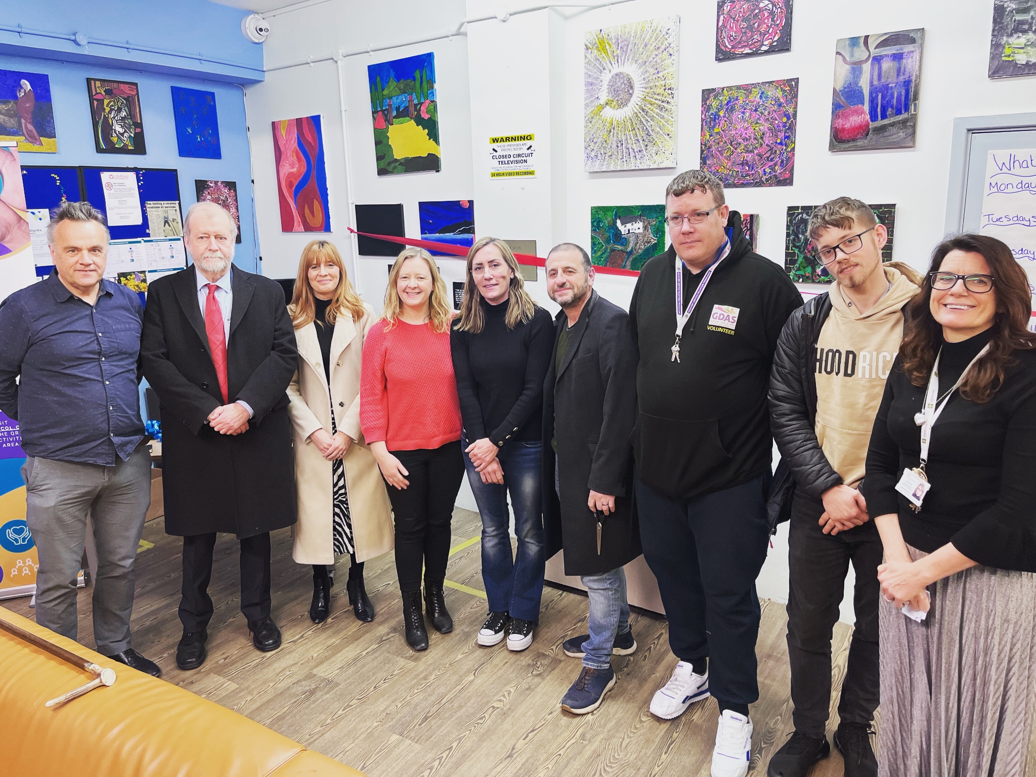 Jeff Cuthbert with representatives from GDAS