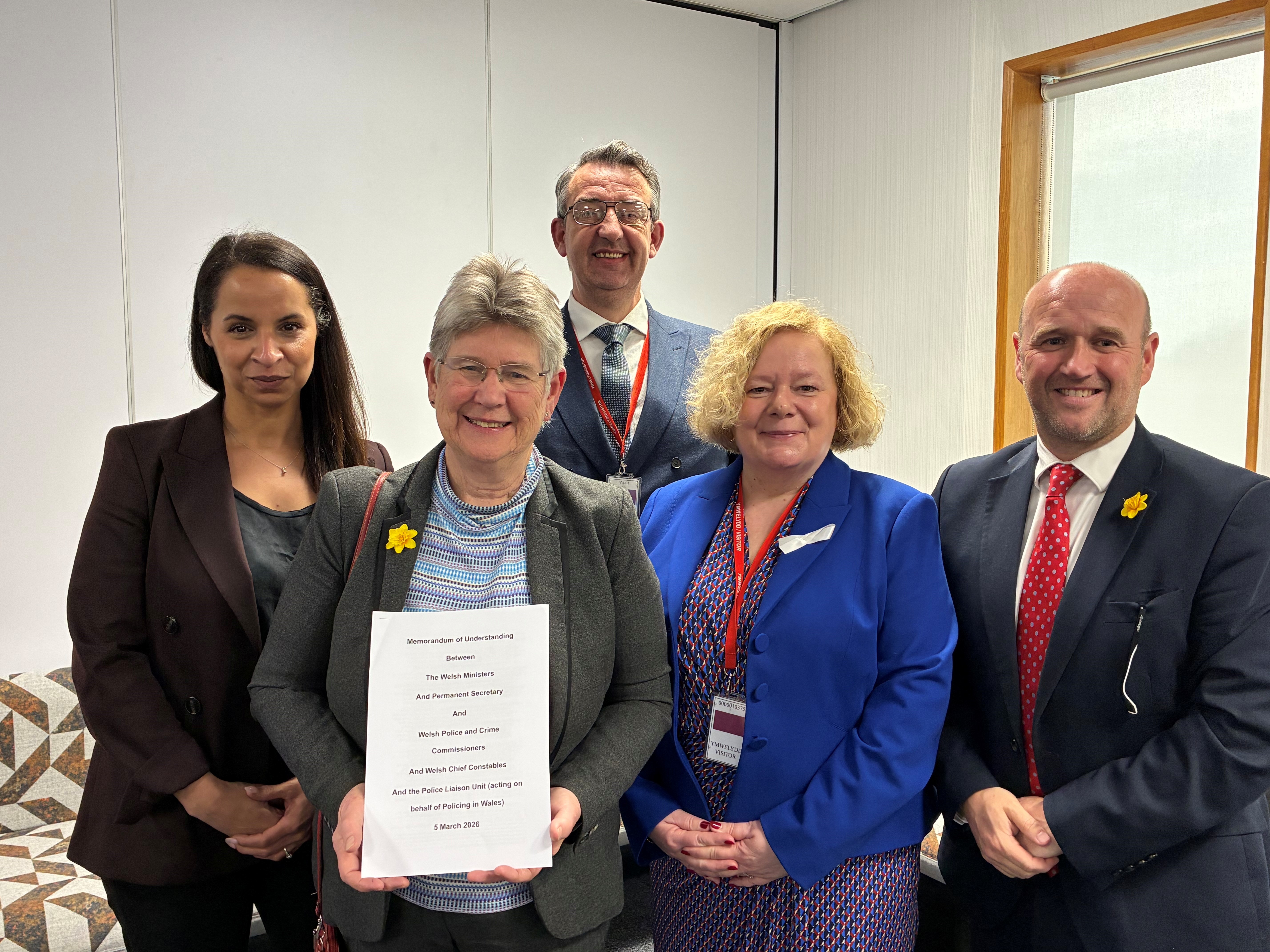 Jane Mudd with Wales's PCCs