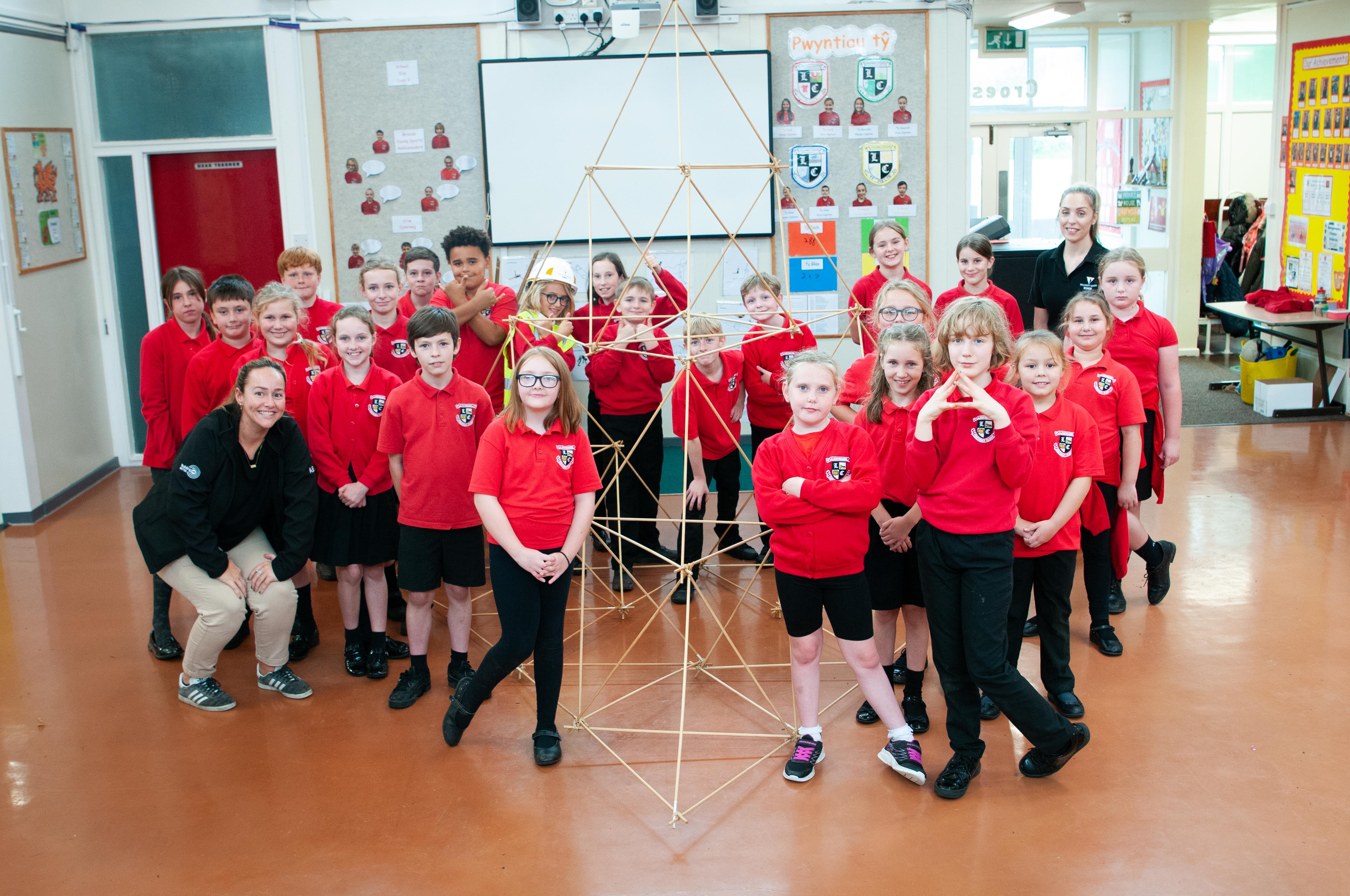 Pupils from Llanvihangel Crucorney 