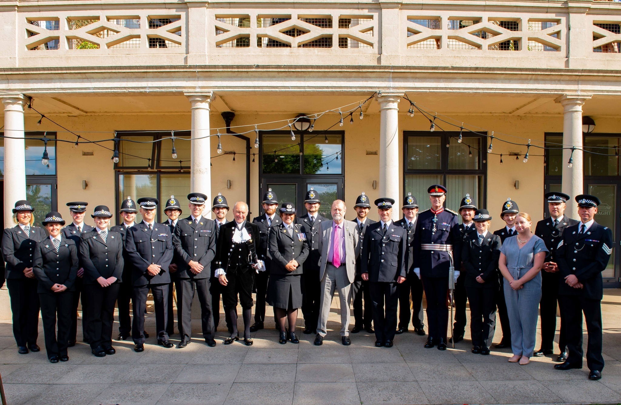Group photo welcoming the new officers