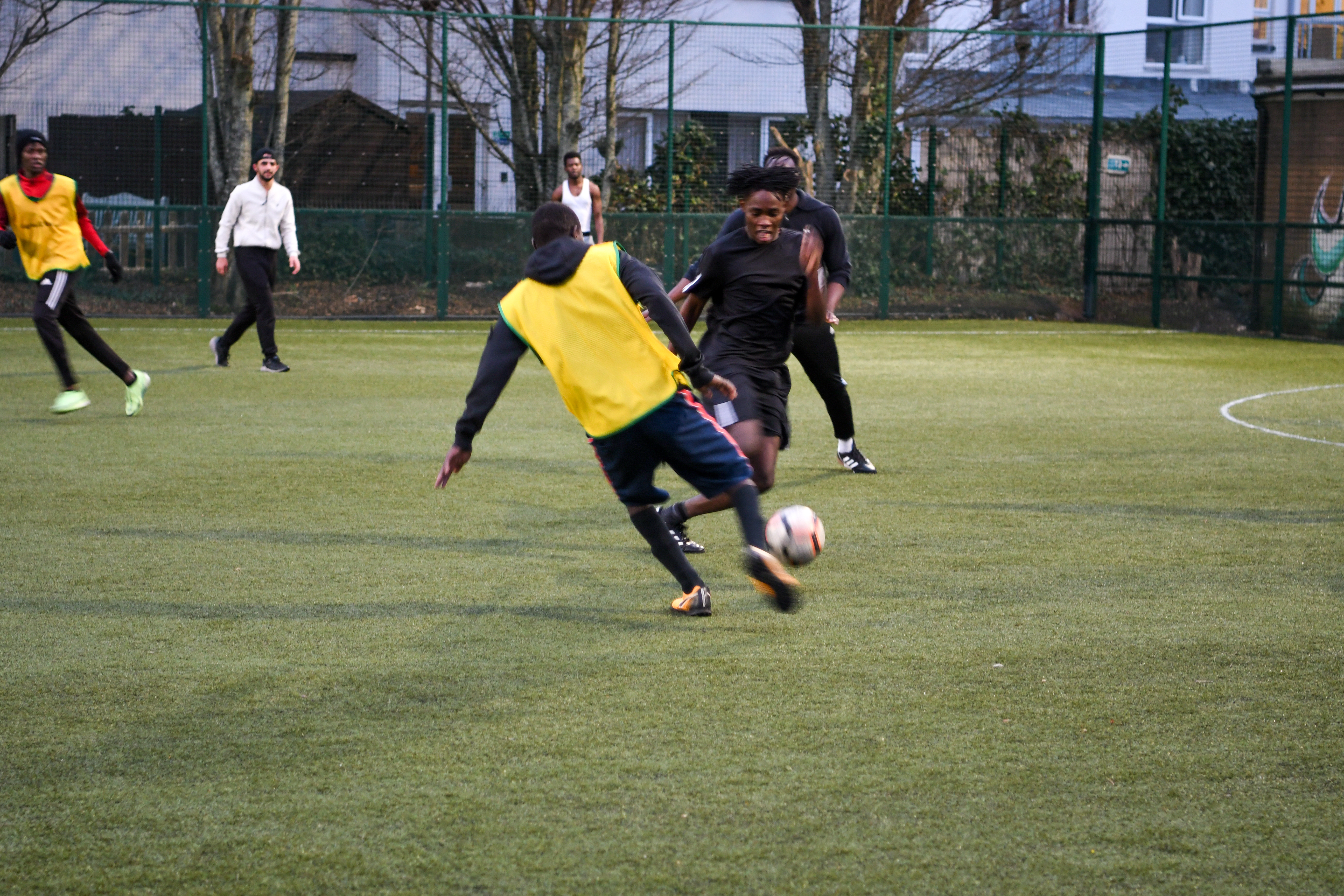 People playing football