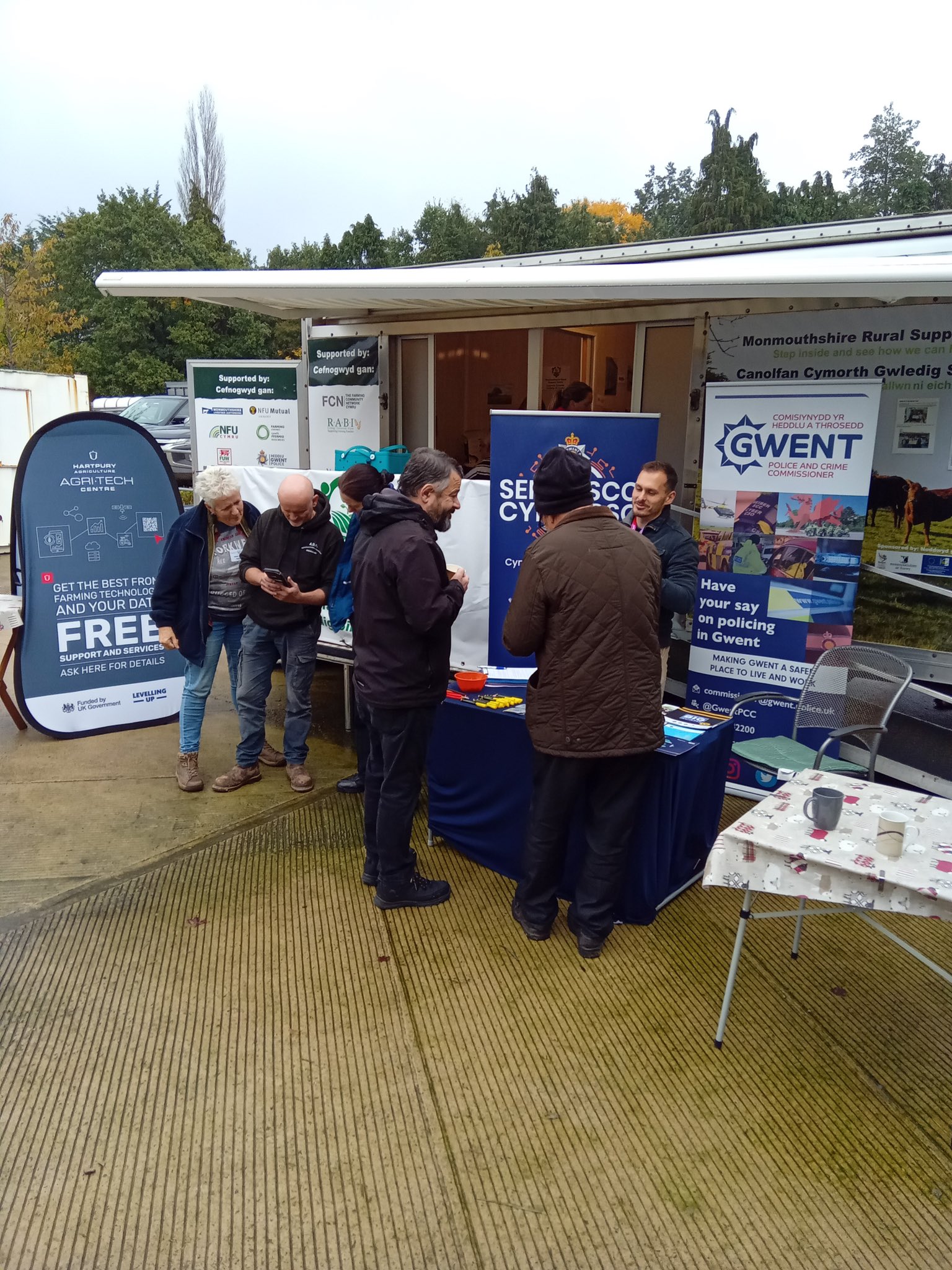 OPCC staff talking to farmers