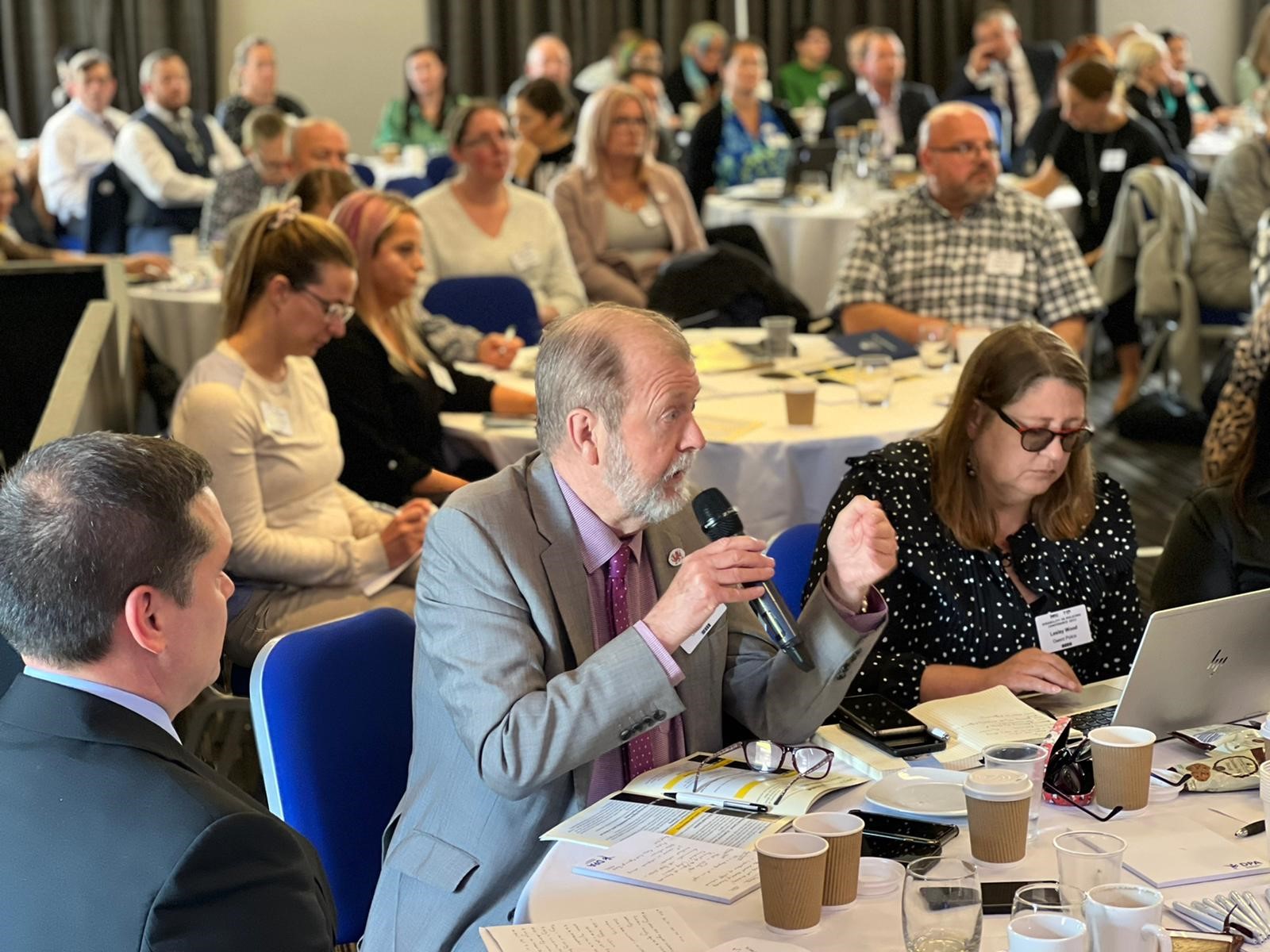 Jeff Cuthbert speaking at conference 